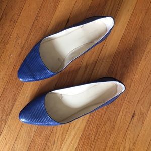 Zara blue flats